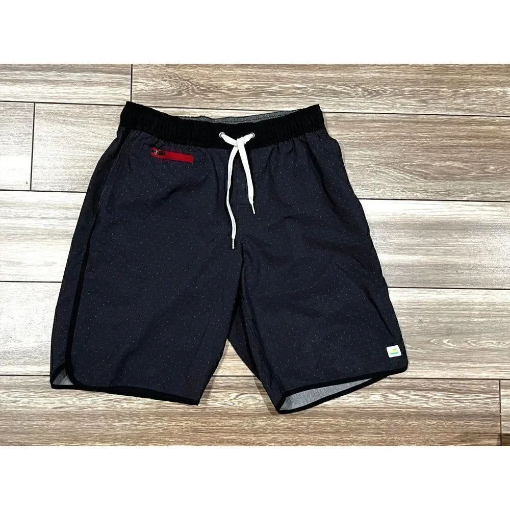 Vuori Black and Gray Dot Active Short Size Small